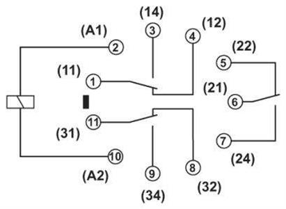 Relé REL-OR-120AC/3X21 - 2834290 34.04.0116 REL-OR-120AC/3X21 - 2834290 