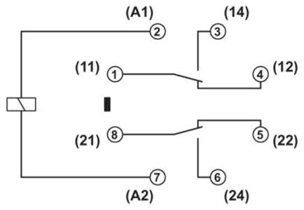 Relé REL-OR-230AC/2X21 - 2834261 34.04.0117 REL-OR-230AC/2X21 - 2834261 