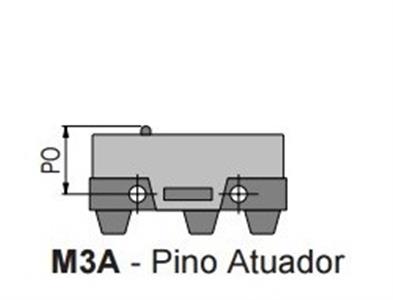 Chave Fim de Curso M3A KAP 53.00.1895 MICRO CHAVE M3A 