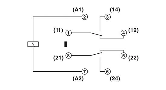 RELE REL-OR- 24AC/2X21 - 2903690 34.04.0485 REL-OR- 24AC/2X21 - 2903690 