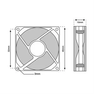 MICRO VENTILADOR 40X40X1CM 12V DC 40.01.0006 MICRO VENT 40X40X1CM 
