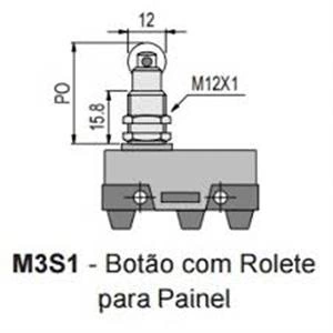Chave Fim de Curso M3S1 KAP 41.00.1213 MICRO CHAVE M3S1 