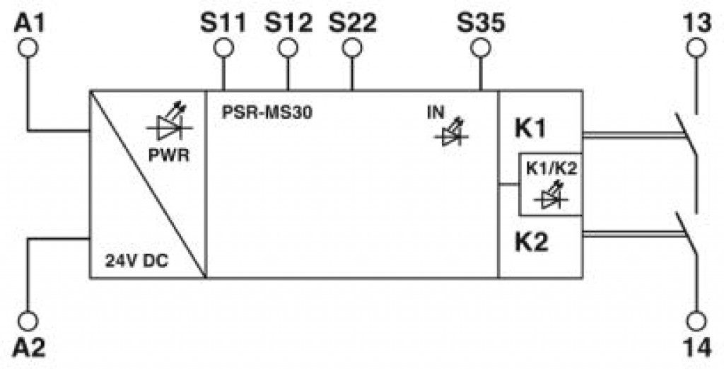 Rele de Segurana PSR-MS30-1NO-24DC - 2904952