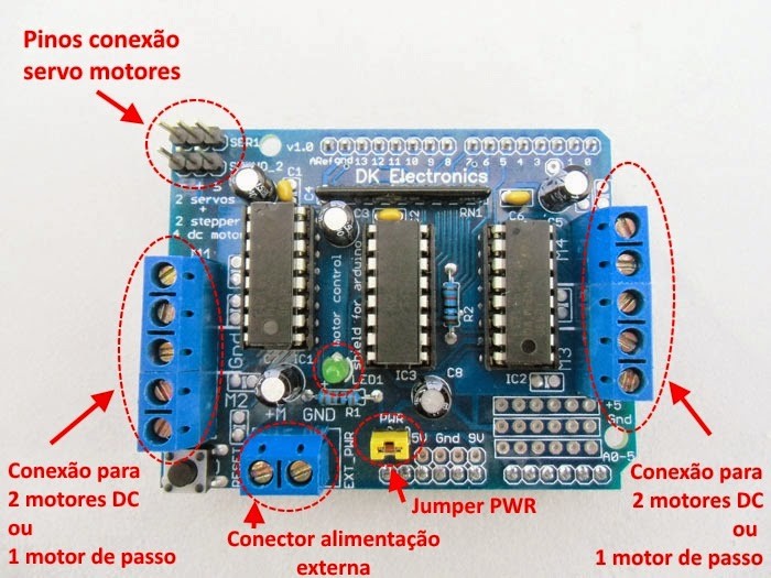 Driver Ponte H L293D