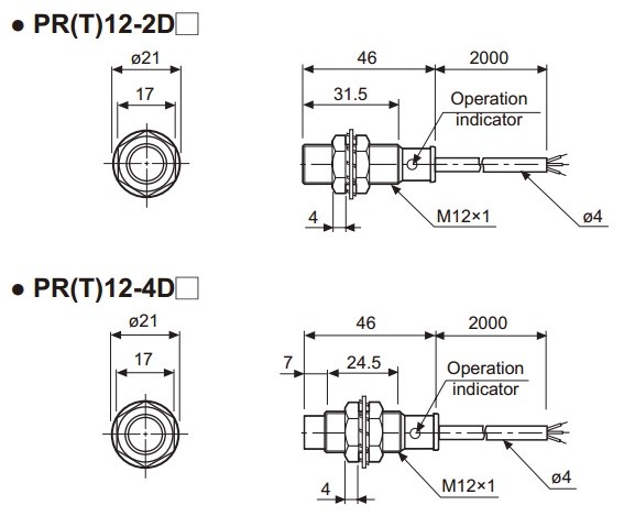 Sensor Indutivo PR12-2DN2 Autonics