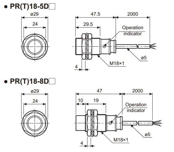 Sensor Indutivo PR18-5DN2 Autonics