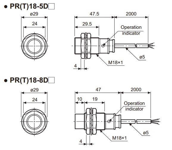 Sensor Indutivo PR18-8DN Autonics