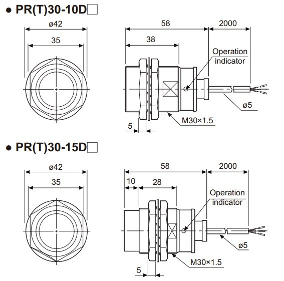 Sensor Indutivo PR30-15DN Autonics