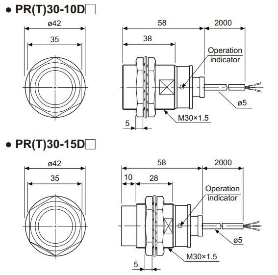 Sensor Indutivo PR30-15DP2 Autonics