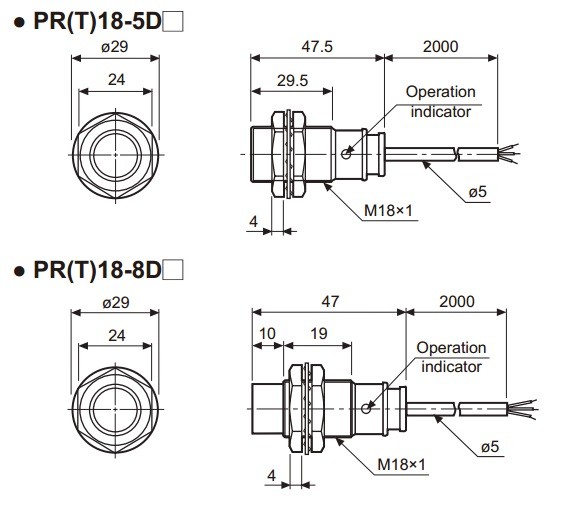 SENSOR INDUTIVO PRT18-5DC AUTONICS