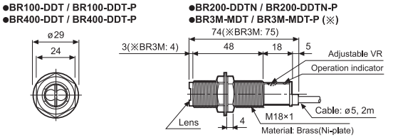 Sensor BR100-DDT Autonics