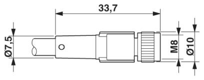 Cabo SAC-4P- 1,5-PUR/M 8FS - 1681842