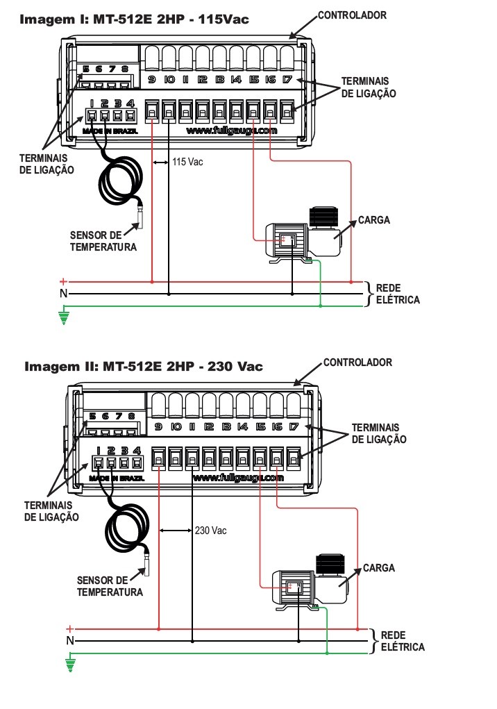 MT-512E Termostato Digital Full Gauge