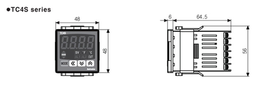 TC4S-12R Controlador de Temperatura Autonics