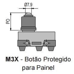 Chave Fim de Curso M3X