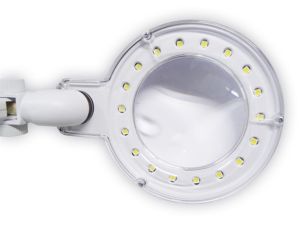 Lupa de mesa com Luminria Solver HL-200 LED