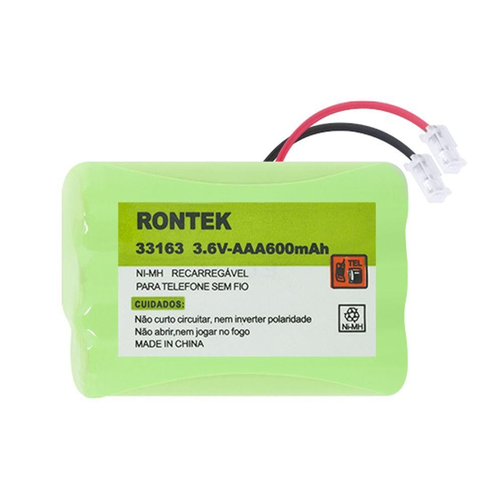 Bateria 3,6V 600mAh AAA Recarregvel 