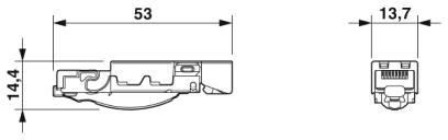 Conector RJ45 - CUC-IND-C1ZNI-S/R4QE8 - 1406333