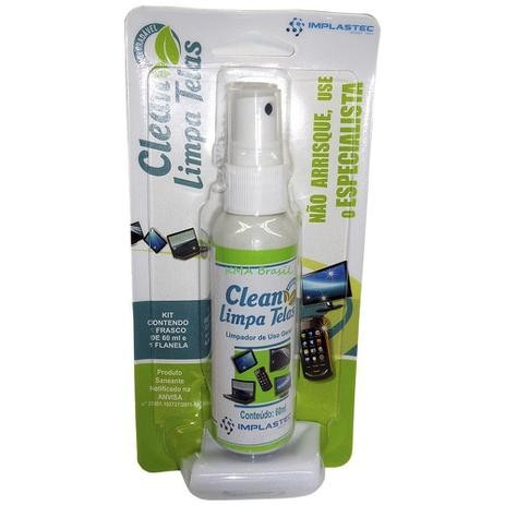 LIMPA TELAS CLEAN 60ML IMPLASTEC 