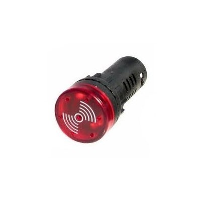 Sinalizador Sonoro Visual Vermelho 220V HD16-22SM