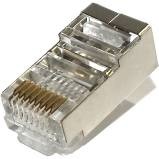 Plug Modular 8 x 8 - RJ45 Blindado