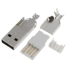Conector USB a macho para cabo