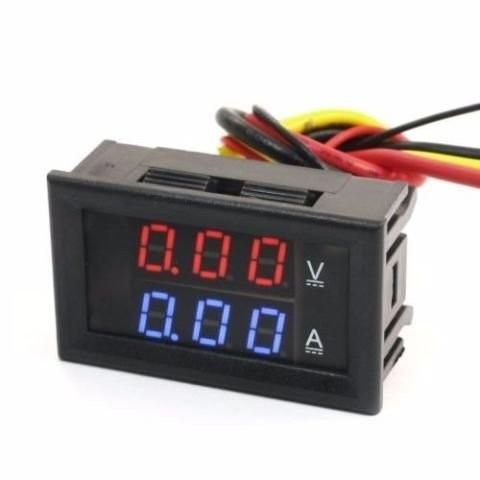 Voltmetro/ampermetro DC 0-100V 0-10A