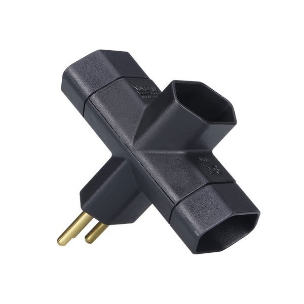 Adaptador Tipo T Preto 