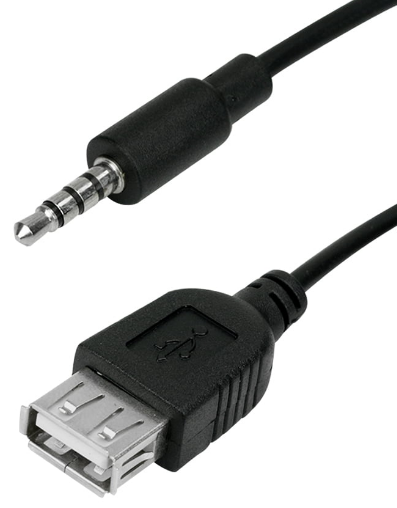  CABO P-3 ST  X USB PRETO 25CM