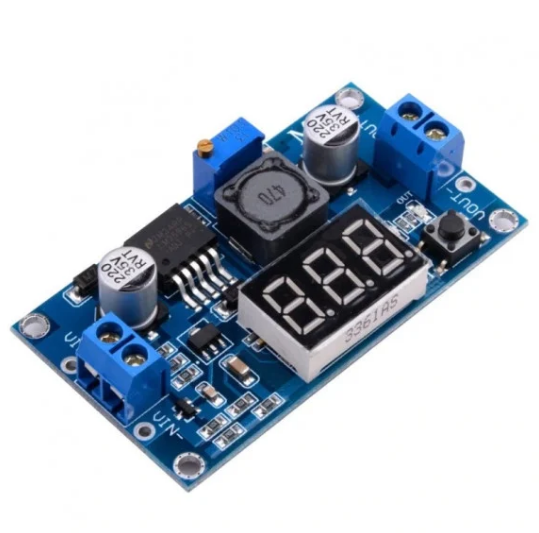 MODULO DE ALIMENTAAO LM2596 COM DISPLAY