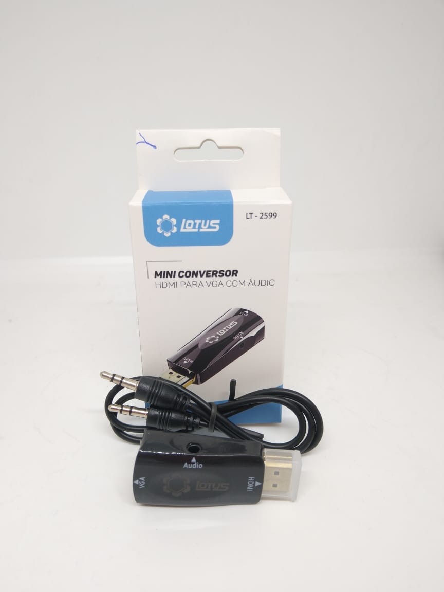 Conversor HDMI para VGA + udio - 9219