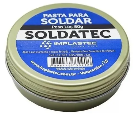  PASTA DE SOLDA 50G SOLDATEC IMPLASTEC