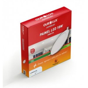 PLAFON LED DE EMBUTIR 18W BIV. 6500K REDONDO