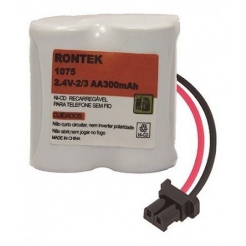 Bateria 2,4V 300mAh 2/3AA Recarregvel 