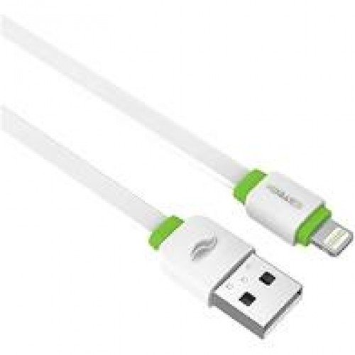CABO FLAT USB P/ IPHONE 2.0 1 MT BRANCO