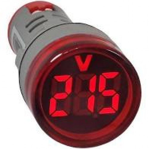 VOLTIMETRO VT-22 MM P/ PAINEL VERMELHO