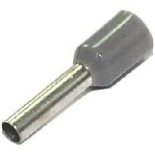 Terminal tubular 0,75mm cinza