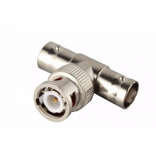 Adaptador BNC 1 Macho e 2 Fmeas 