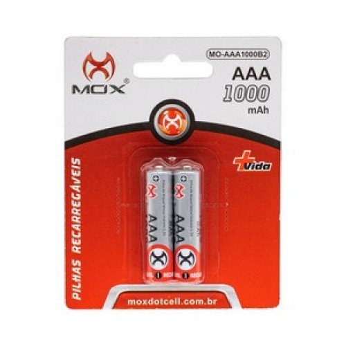 Bateria Recarregvel AAA 1,2V 1000MAH com 2UN