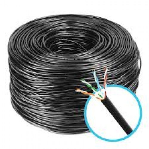 Cabo de rede 4 pares CAT5 E AZ / PT speedlan