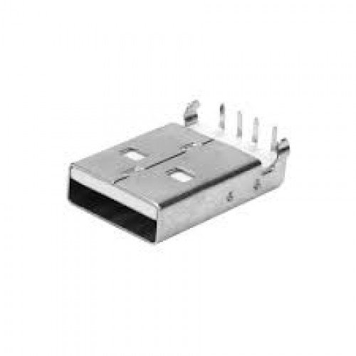 Conector USB macho 90 graus
