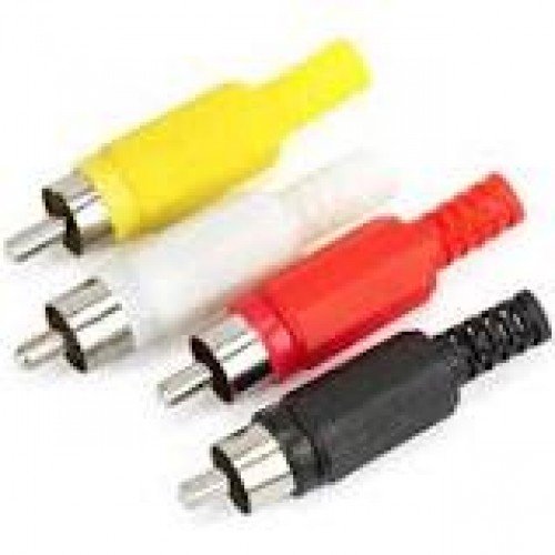 Plug RCA coloridos