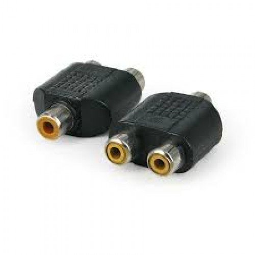 Adaptador 1 RCA F x 2 RCA fmea 