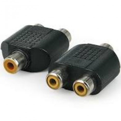 Adaptador 1 RCA M. X 2 RCA