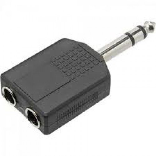 Adaptador P-10 stereo X 2 - J2 stereo