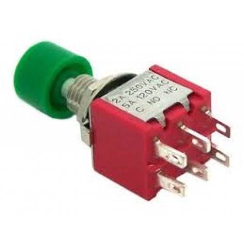 Chave push button sem reteno 6T NA/NF DS622