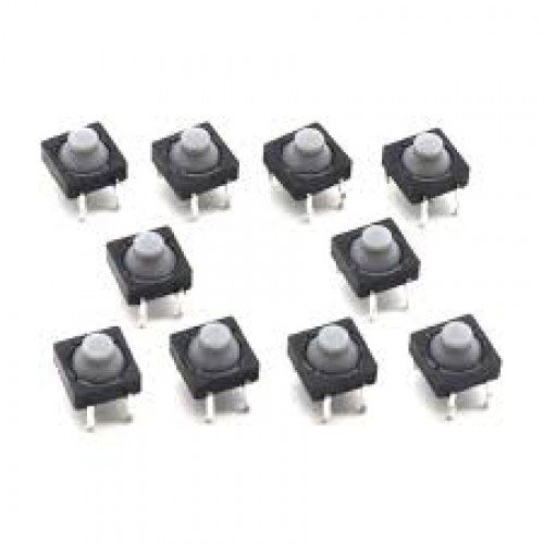 Chave TACT 8mmX8mm 4 e 2 terminal emborrachado