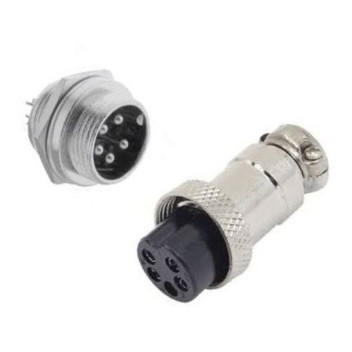 Conector Circular Macho x Fmea 5 Vias