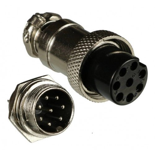 Conector Circular Macho x Fmea 8 Vias