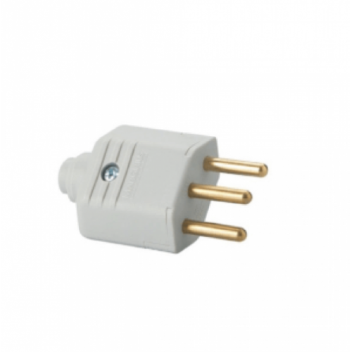 Plugue Macho e Fmea 3P 10A Branco